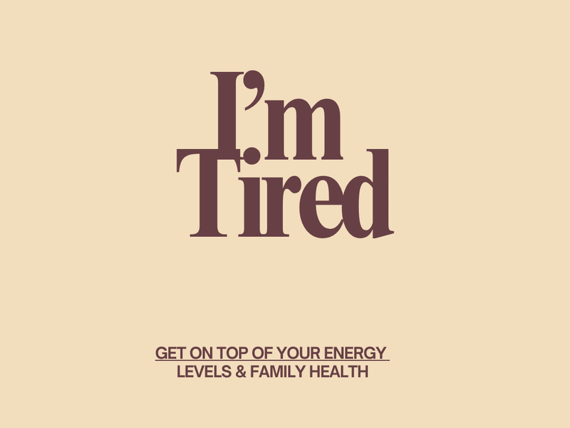 Get on top of your energy levels & family's health