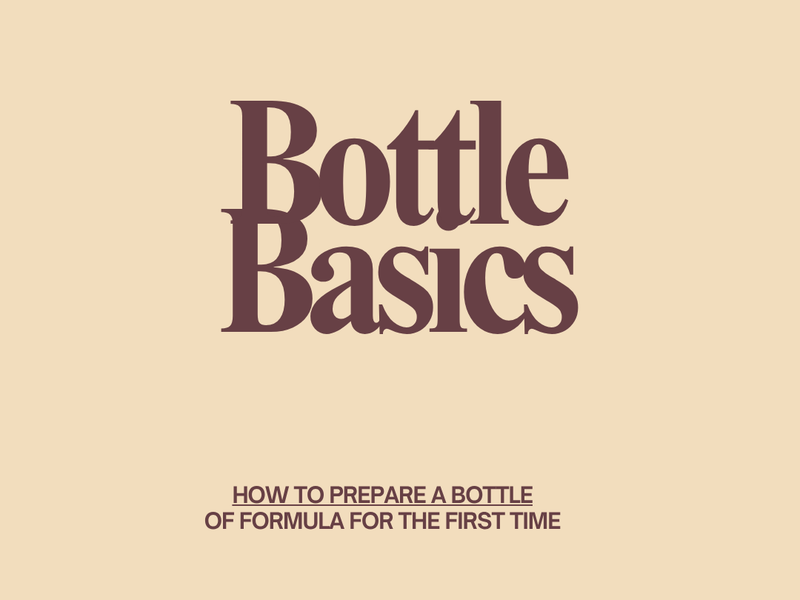 How to prepare a bottle of formula